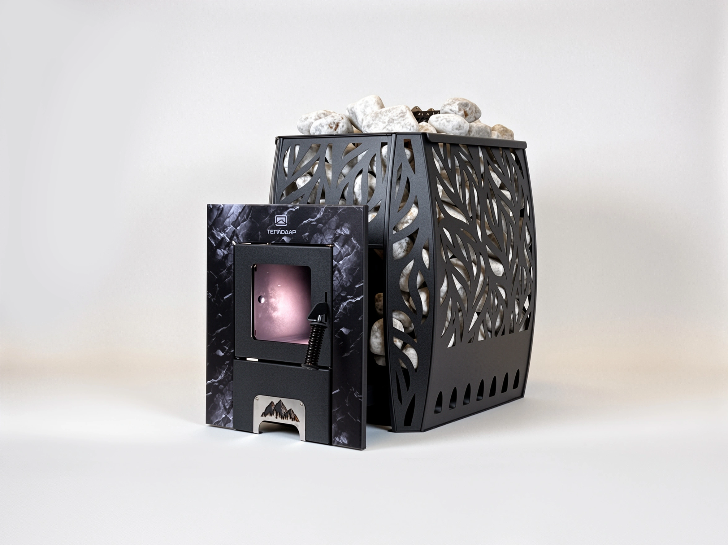 Печь для финской сауны Скала 12Т стекло - Теплодар